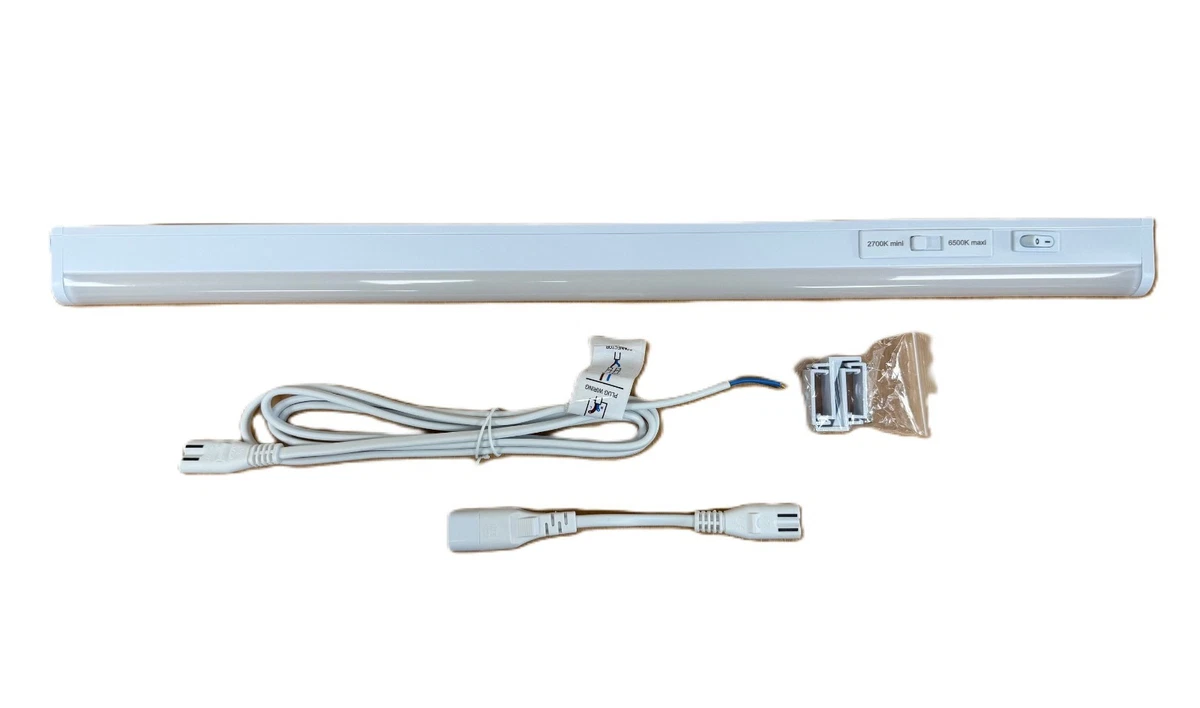 LED T5 VINCULABLE COCINA DEBAJO DEL ARMARIO ARMARIO TIRA LUCES ENLACE BLANCO FRÍO CÁLIDO