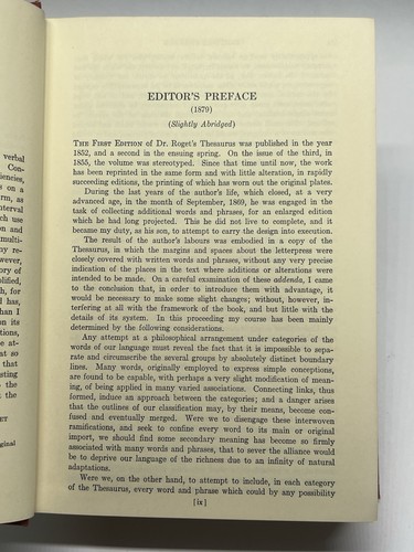 Roget’s Thesaurus Of English Words And Phrases 1933 HC - Picture 9 of 11