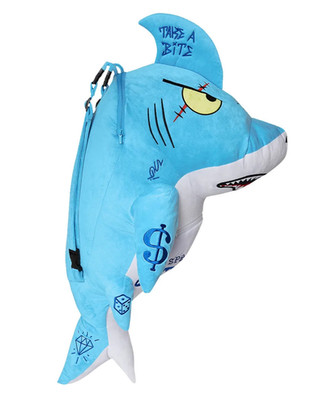 Sprayground The Big Shark Plush Money Bear Backpack New Black Teddy Bear Bag