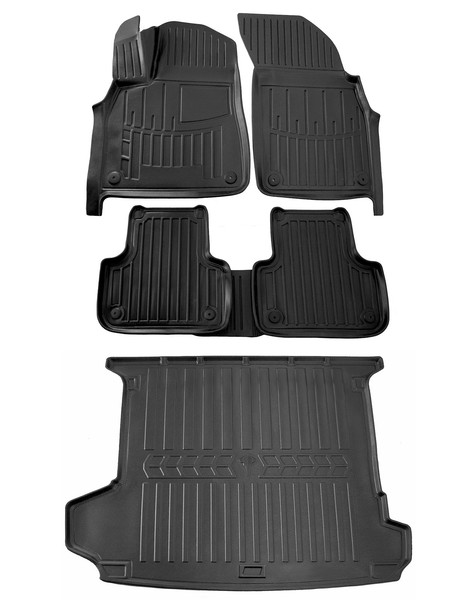 Gummimatten FußMatten Kofferraumwanne FüR Audi Q7 4M 2015--image
