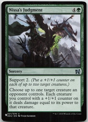 Nissa's Judgment The List Reprints 021/076 NM U