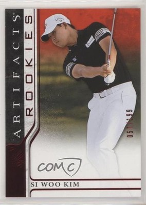 2021 Upper Deck Artifacts Rookies Red 57/199 Si Woo Kim #69 Rookie RC 08xl