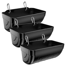 Goat Feeders Hanging, Chicken Waterer Feeder Trough for Poultry Livestock 3 ...