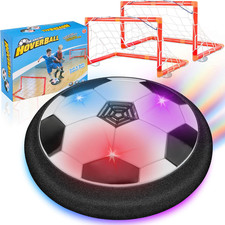 LED Hover Soccer Ball, Floating Soccer Set with 2 Goal Soccer, Indoor Soccer Gam