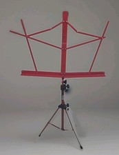 On-Stage Stands Compact Adjustable Sheet Music Stand Red
