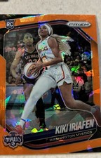 2025 Panini Prizm WNBA - Kiki Iriafen #72 Orange Ice Prizm (RC)