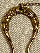 Victorian Gold Tone Eyeglass Chain  Hair Pin