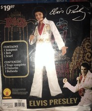 Elvis Deluxe Costume - White Boys Small 4-6 Brand New Made On May 2020