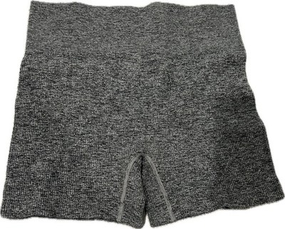 Colsie Ribbed Biker Shorts Gray Women s XL High Waist Stretch