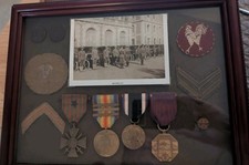WWI US ARMY AMBULANCE CORPS GROUPING AMB. MEDAL, PATCH, ETC.