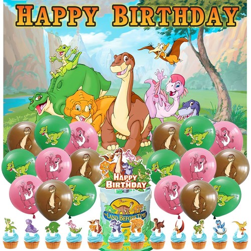 The Land Before Time Party Supplies Set Balloons Cake Toppers Banner