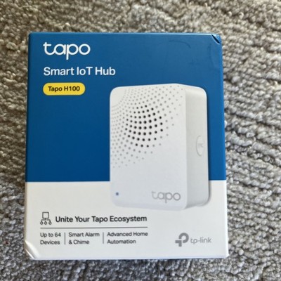 TP-LINK Tapo H100 Smart IoT Hub, Up to 64 Devices, Smart Alarm & Chime Sealed