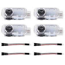 4pcs LED Car Door Puddle Lights Logo Projection Panel LED Door Light Car Logo