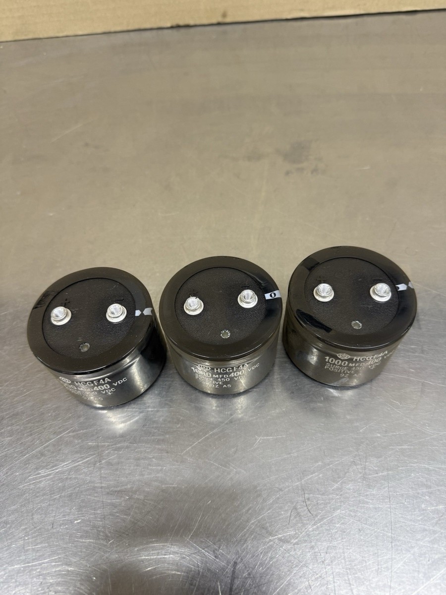 Lot of 3 Hitachi HCGF4A Capacitor 1000 MFD 400 VDC | eBay
