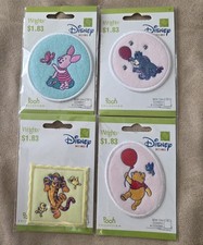Wrights Disney Winnie the Pooh sew on Patches set of 4