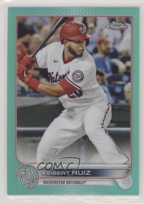 2022 Topps Chrome Aqua Refractor 140/199 Keibert Ruiz #218 0c3e