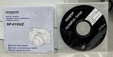 Olympus SP-61OUZ Digital Camera Quick Start Guide Setup Disk, Instruction Manual