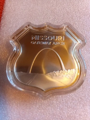 Route 66 Missouri Gateway arch Shield .999 fine silver