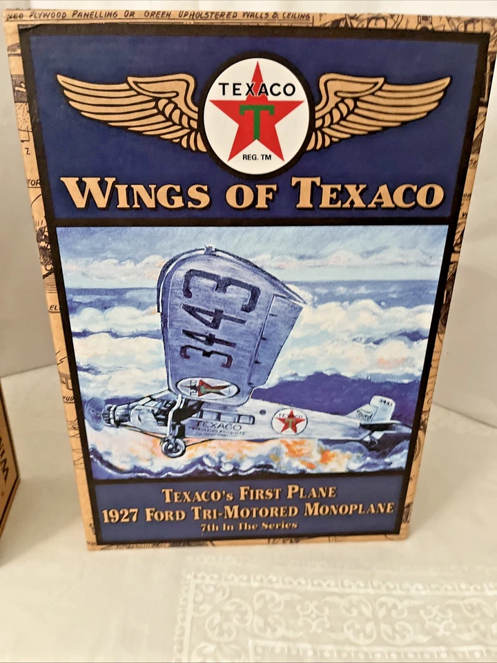 ERTL крылья Texaco #7 набор из 2 1927 FORD TRIMOTOR самолеты редкий специальный выпуск - Изображение 2 из 4