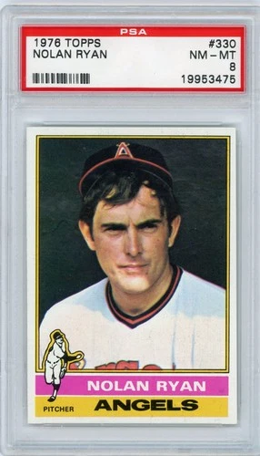 1976 Topps #330 Nolan Ryan PSA 8 NM-MT HOF California Angels