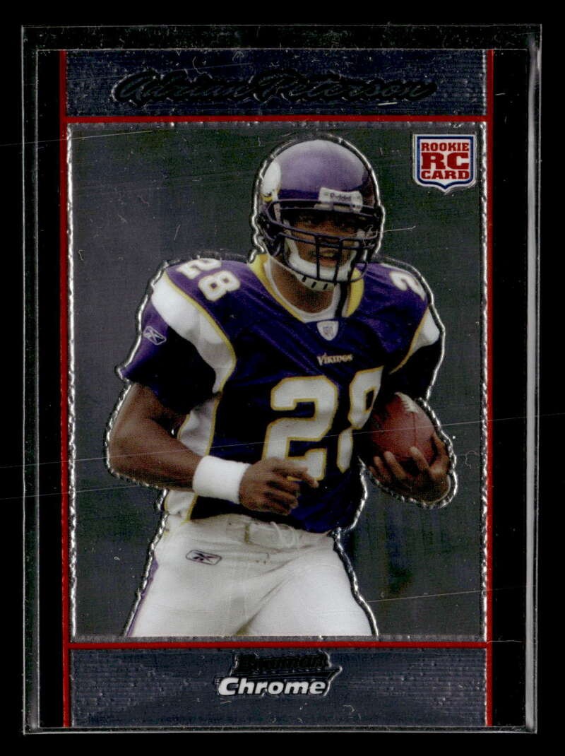2007 Bowman Chrome Adrian Peterson #BC65 Rookie Minnesota Vikings UX3391