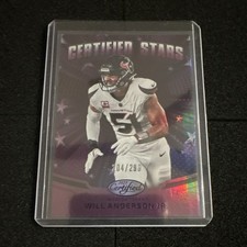 Panini Certified Stars Will Anderson Jr. #CST-WAJ Texans Mirror Purple /299