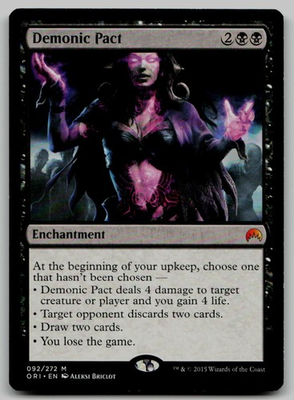 #ad Demonic Pact M Magic Origins 92 NM $2.69