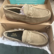 Chaussures de Ville Mocassins Homme Beige à Enfiler Bout Rond Uni Élégant