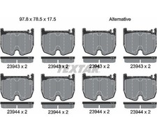 TEXTAR Bremsbeläge Q+ Vorderachse für MERCEDES E-KLASSE W211 S211 E55 AMG