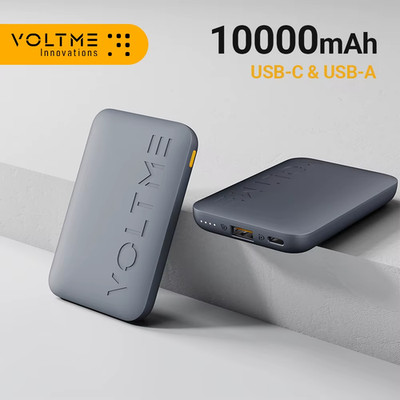 VOLTME Hypercore 10K Essential Power Bank tragbares Ladegerät 10000 mAh, USB-C+A