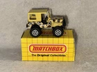 Vintage Matchbox Jeep 4x4 Laredo Tan Camo MB20 Yellow Diecast. W/box