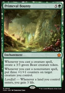 Magic/MTG Primeval Bounty SFDN-644 Mythic Englisch Neu