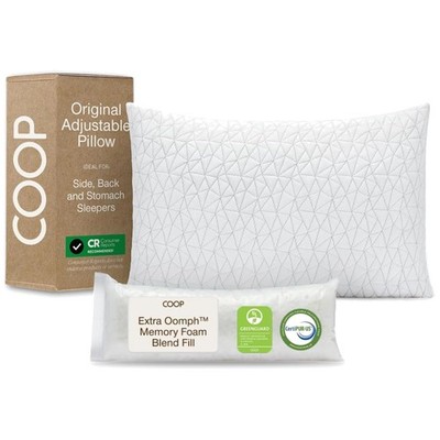 Adjustable Queen Size Bed Pillow - Medium Firm Memory Foam