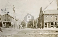 1911 Jamestown OH Ohio North Limestone St RPPC Photo Postcard COPY