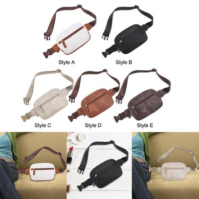 Gürteltasche für Sport stilvoll tragbar PU Leder mit mehreren Taschen verstellbar