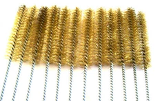 12 GOLIATH INDUSTRIAL 16" BRASS WIRE TUBE CLEANING BRUSH 3/4" TB34B BRUSHES GUN