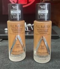 2 Almay Skin Perfecting Comfort Matte Foundation warm walnut 240