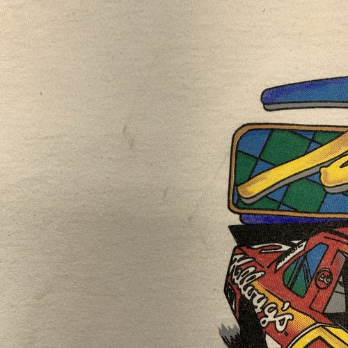 T-shirt terry labonte kellogs corn flakes vintage 1991 racing #5 logo LG anteriore posteriore - Foto 5 di 11