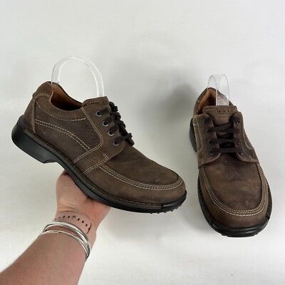 Ecco Fusion II Tie Oxford Shoes Men's Brown Tan Leather