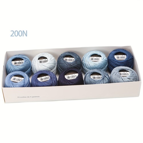 10 Balls/Set Size #8 Pearl Cotton Crochet Thread Embroidery Craft Needle Thread - Picture 22 of 26