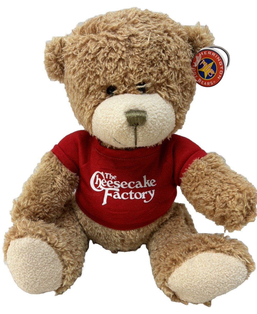 W/ TAG! Herrington Teddy Bears CHEESECAKE FACTORY Red Shirt Plush