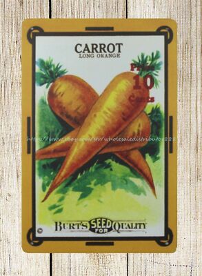  Seed Packet Carrot metal tin sign apartment decor shopping