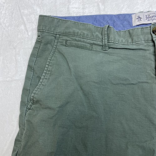 An Original Penguin Shorts Mens Tagged 38 Green Golf Casual Outdoor - Picture 7 of 11