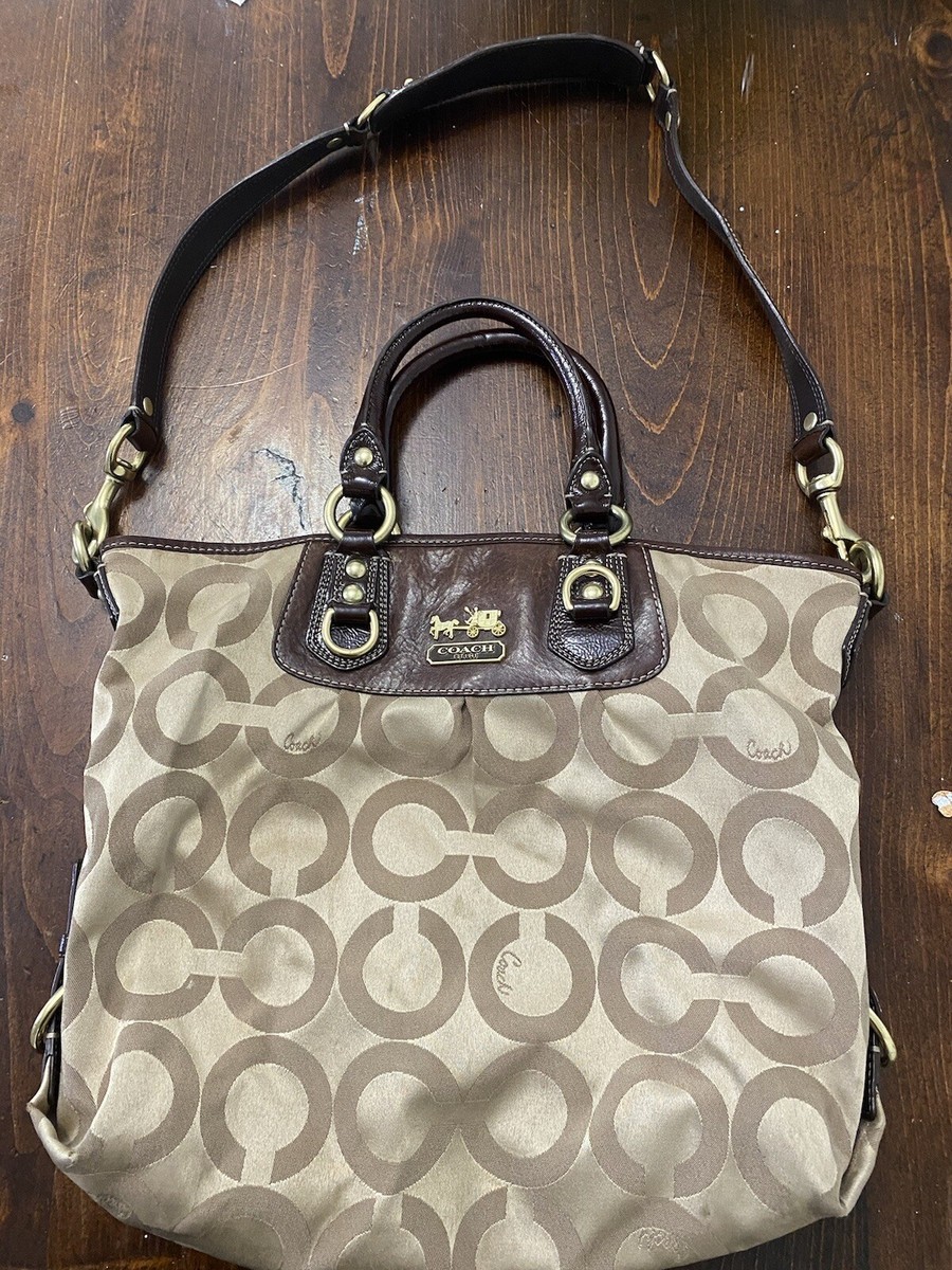 Coach Julianne Tote Bag Satchel Purse F0869-12963 Dust Bag Charms