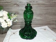 GREEN BOTTIGLIA LIQUORE VINTAGE BASE LUME LAMPADA H CM 24