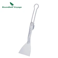 Titanium Folding Spatula Camping Frying Shovel Small Kitchen Beefsteak Cookware