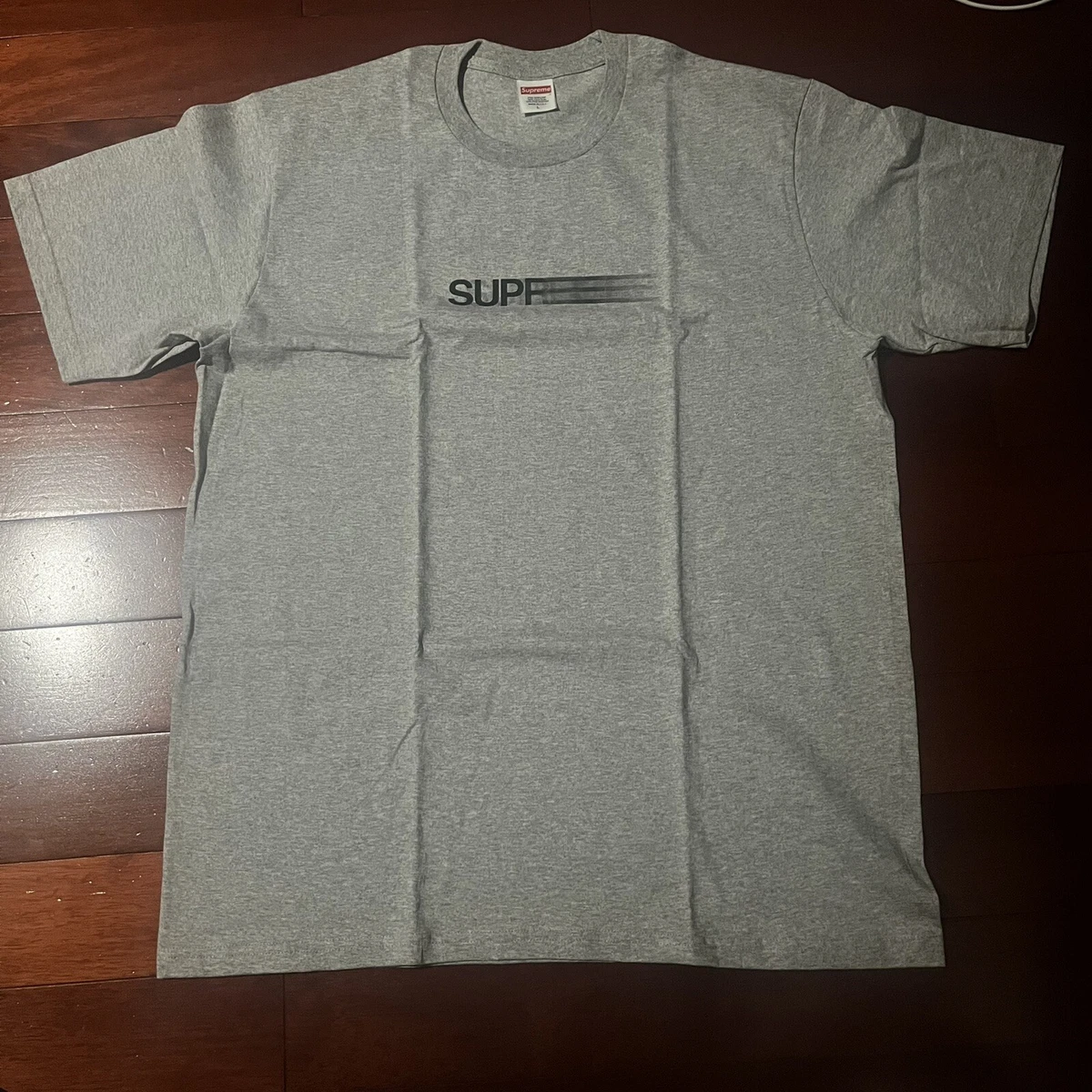 🔥🔥🔥 Supreme Motion Logo Tee Heather Grey L (SS23) IN HAND BRAND NEW