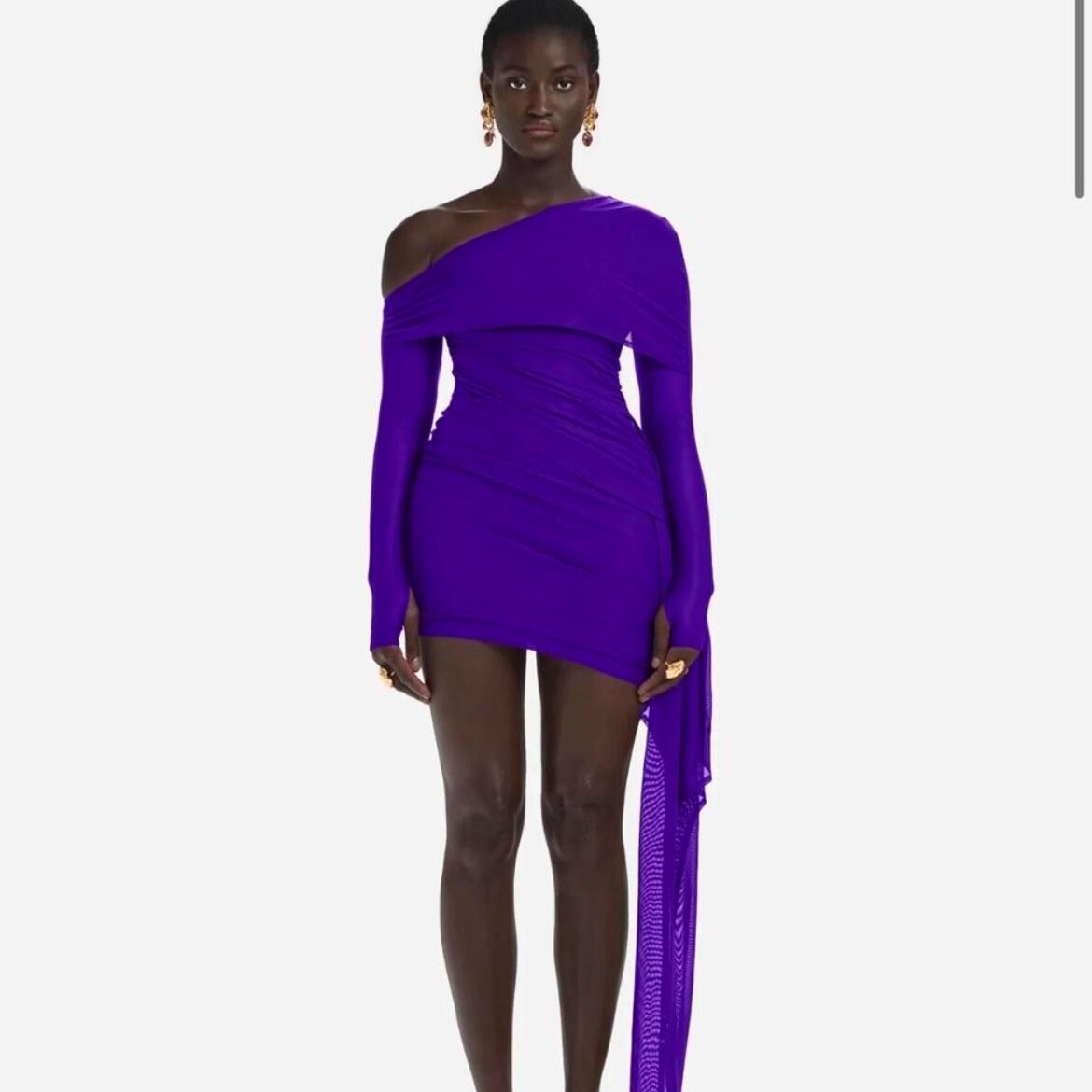 BBX Brand Mesh Dress Purple - Size Small (New with tags) RRP225 image 3