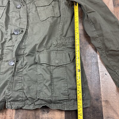 Strellson Swiss Cross Safari Jacket Men's 50 Olive Zipper And
