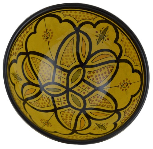 Serving Pasta Deep Salad Bowls Moroccan Fruit Bowl Spanish Dish Soup Rice Round - Picture 4 of 6